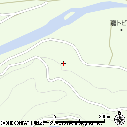 和歌山県田辺市龍神村柳瀬495周辺の地図