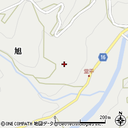 徳島県勝浦郡上勝町旭堂平周辺の地図