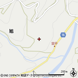 徳島県上勝町（勝浦郡）旭（堂平）周辺の地図
