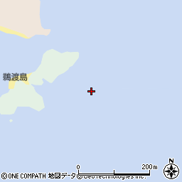 鵜渡島周辺の地図