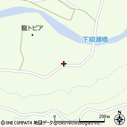 和歌山県田辺市龍神村柳瀬623周辺の地図