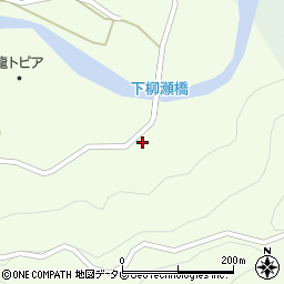 和歌山県田辺市龍神村柳瀬669周辺の地図