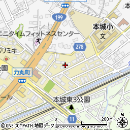 福岡県北九州市八幡西区力丸町17周辺の地図