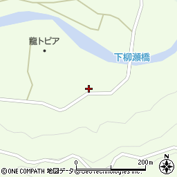 和歌山県田辺市龍神村柳瀬630周辺の地図