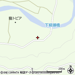 和歌山県田辺市龍神村柳瀬645周辺の地図