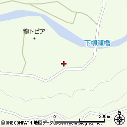 和歌山県田辺市龍神村柳瀬622周辺の地図