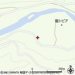 和歌山県田辺市龍神村柳瀬483周辺の地図