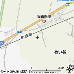 徳島県阿南市内原町めい谷周辺の地図