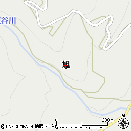 徳島県上勝町（勝浦郡）旭周辺の地図