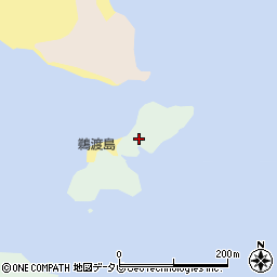 徳島県阿南市橘町鵜渡島周辺の地図