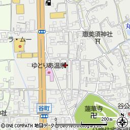 愛媛県松山市谷町177周辺の地図