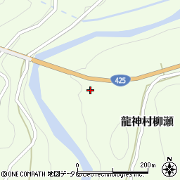 和歌山県田辺市龍神村柳瀬1187周辺の地図