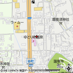 愛媛県松山市谷町173周辺の地図