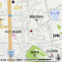 愛媛県松山市谷町226周辺の地図