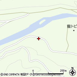 和歌山県田辺市龍神村柳瀬386周辺の地図