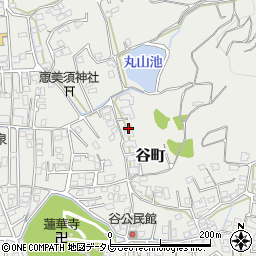 愛媛県松山市谷町375周辺の地図