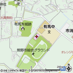 熊野市　体育館周辺の地図