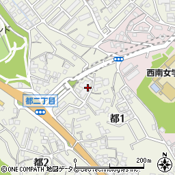 〒803-0834 福岡県北九州市小倉北区都の地図