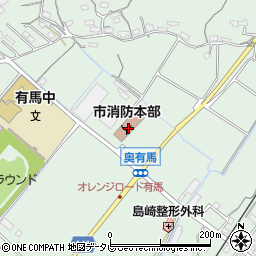 熊野市消防本部周辺の地図