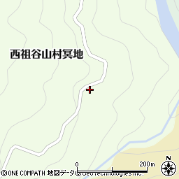 徳島県三好市西祖谷山村冥地175周辺の地図