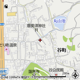 愛媛県松山市谷町218周辺の地図