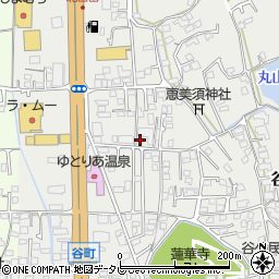 愛媛県松山市谷町205周辺の地図