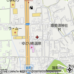 愛媛県松山市谷町165周辺の地図