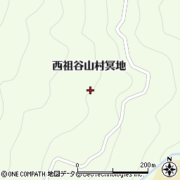 徳島県三好市西祖谷山村冥地109周辺の地図