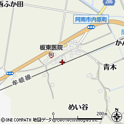 徳島県阿南市内原町筒崎66周辺の地図