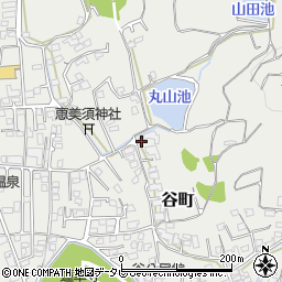 愛媛県松山市谷町379周辺の地図