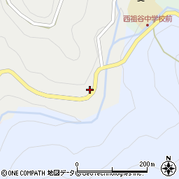 徳島県三好市西祖谷山村西岡63-1周辺の地図