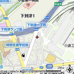 日本空手協会小倉北支部思永館道場周辺の地図