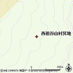 徳島県三好市西祖谷山村冥地66周辺の地図
