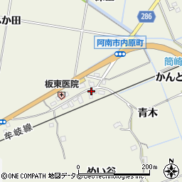 徳島県阿南市内原町筒崎6周辺の地図