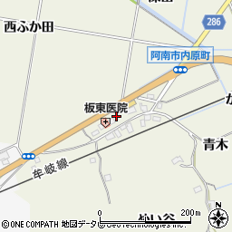 徳島県阿南市内原町筒崎8周辺の地図