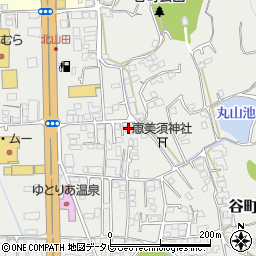 愛媛県松山市谷町208周辺の地図