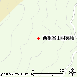 徳島県三好市西祖谷山村冥地101周辺の地図