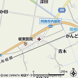 徳島県阿南市内原町筒崎27周辺の地図