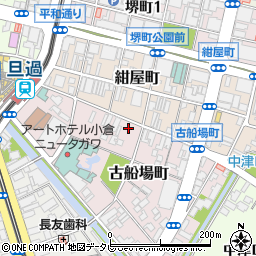 朝日新聞　小倉中部周辺の地図