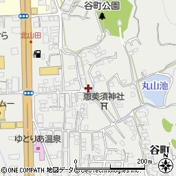 愛媛県松山市谷町404周辺の地図