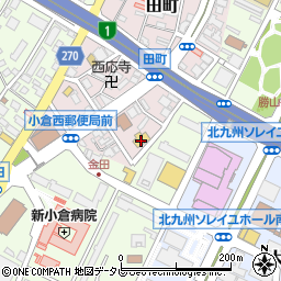 北九州市立　小倉北柔剣道場周辺の地図