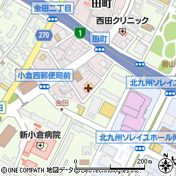 北九州市立　小倉北柔剣道場周辺の地図