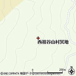 徳島県三好市西祖谷山村冥地99周辺の地図