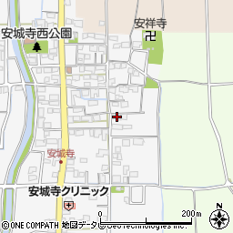 愛媛県松山市安城寺町1208周辺の地図
