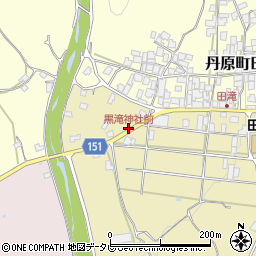 黒滝神社前周辺の地図