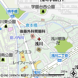 タカサキ薬局　浅川店周辺の地図