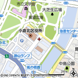 小倉北区役所前周辺の地図
