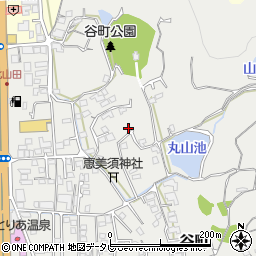 愛媛県松山市谷町418周辺の地図