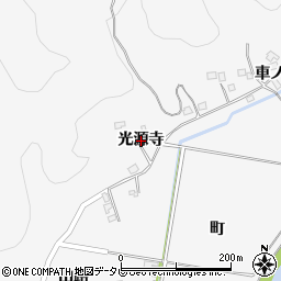 徳島県阿南市桑野町（光源寺）周辺の地図