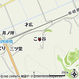 徳島県阿南市内原町（こせ谷）周辺の地図